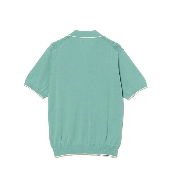 BEAMS PLUS「Knit Polo Raised Pattern Jacquard Line」|ポロシャツ|