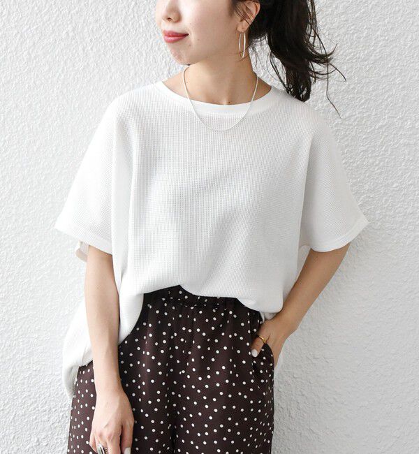 SHIPS any「SHIPS any:〈洗濯機可能〉ワッフル ワイド TEE」|Tシャツ・カットソー|