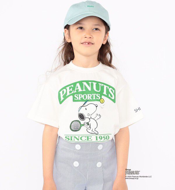 SHIPS KIDS「SHIPS KIDS:100～125cm / スヌーピー スポーツ 半袖 TEE」|Tシャツ・カットソー|