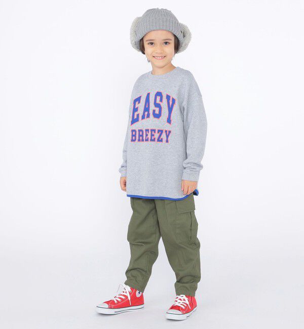 SHIPS KIDS「SHIPS KIDS:100～130cm / パイピング カレッジ ロゴ スウェット」|スウェット・ジャージ|