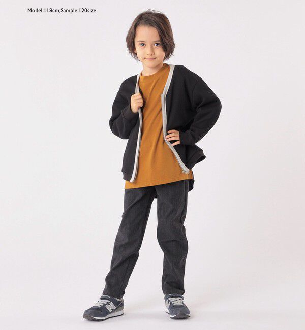 SHIPS KIDS「SHIPS KIDS:100～130cm / パターン 切替 長袖 TEE」|Tシャツ・カットソー|