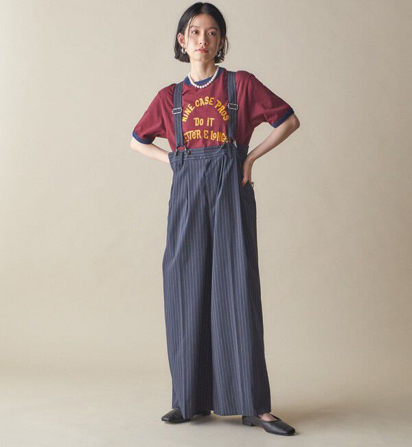 SHIPS for women「SHIPS NINE CASE:〈手洗い可能〉サスペンダー パンツ」|その他|