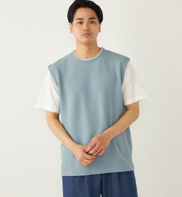 SHIPS Colors 「SHIPS Colors:ベスト フェイクレイヤード Tシャツ」|Tシャツ・カットソー|