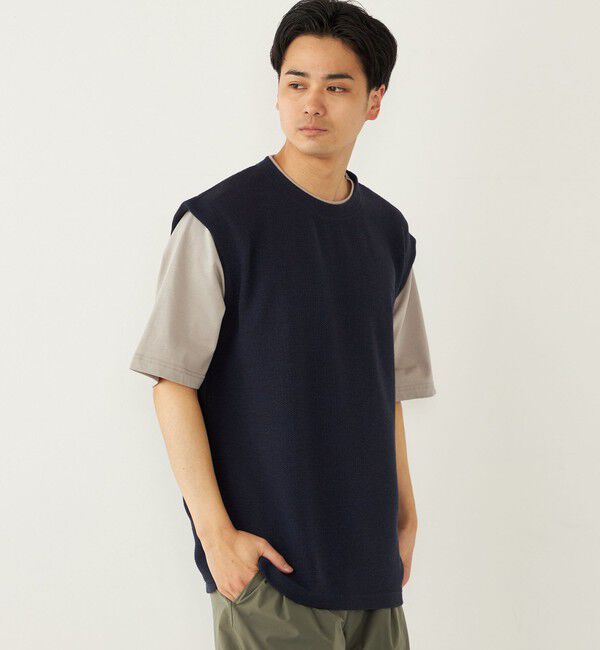 SHIPS Colors 「SHIPS Colors:ベスト フェイクレイヤード Tシャツ」|Tシャツ・カットソー|