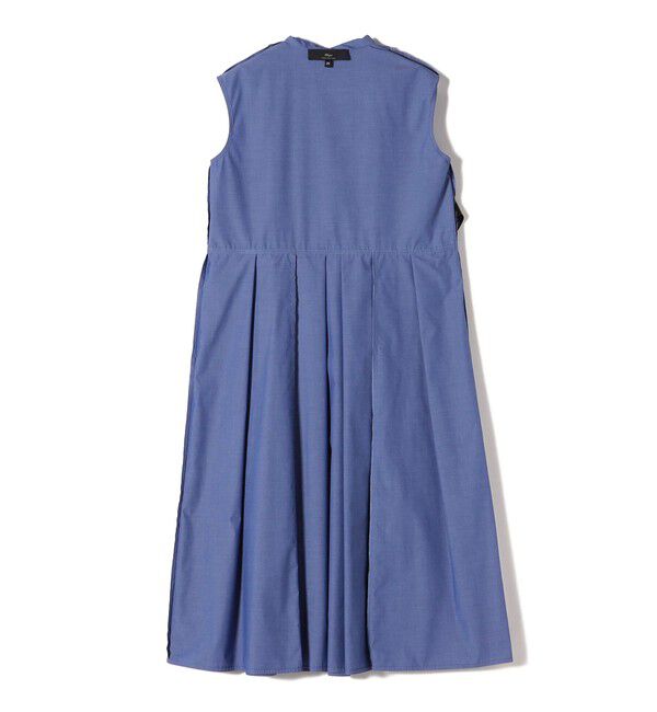 SHIPS for women「SHIPS Primary Navy Label:〈手洗い可能〉タック フレア ワンピース」|ワンピース|