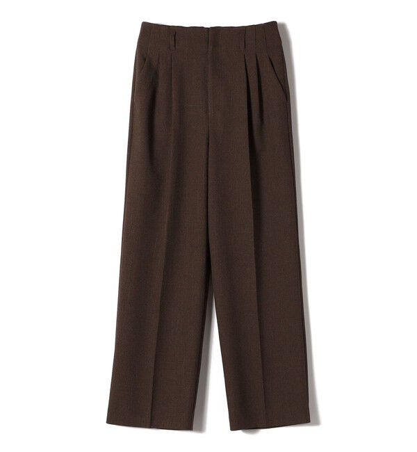 SHIPS for women「〈手洗い可能〉TUMUGITO(R) シャーク ツイード タック パンツ」|その他|