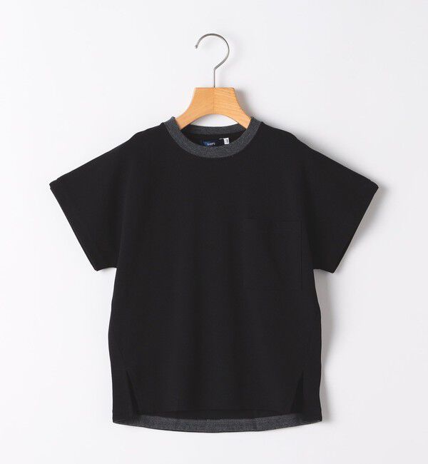 SHIPS KIDS「SHIPS KIDS:100～130cm/鹿の子 半袖 Tシャツ」|Tシャツ・カットソー|ブラック
