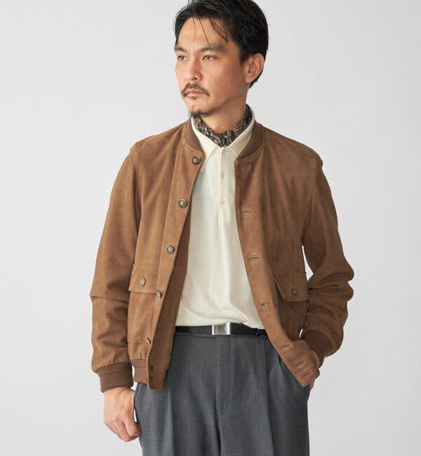 SHIPS「【SHIPS別注】JOHNSMEDLEY: ISIS ロングスリーブ ニット ポロシャツ」|ニット・セーター|