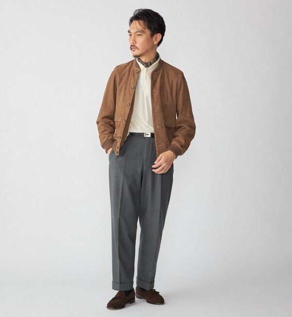 SHIPS「【SHIPS別注】JOHNSMEDLEY: ISIS ロングスリーブ ニット ポロシャツ」|ニット・セーター|
