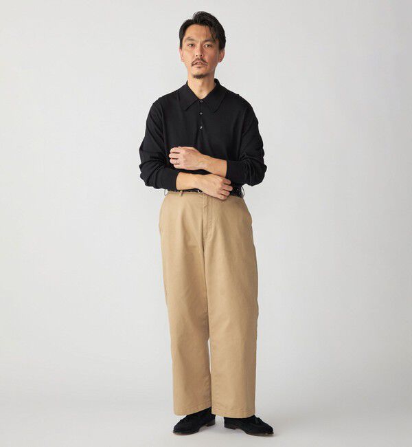 SHIPS「【SHIPS別注】JOHNSMEDLEY: ISIS ロングスリーブ ニット ポロシャツ」|ニット・セーター|