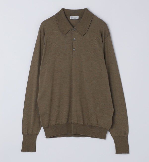 SHIPS「【SHIPS別注】JOHNSMEDLEY: ISIS ロングスリーブ ニット ポロシャツ」|ニット・セーター|