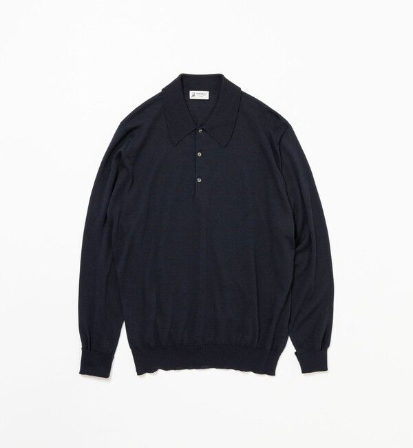 SHIPS「【SHIPS別注】JOHNSMEDLEY: ISIS ロングスリーブ ニット ポロシャツ」|ニット・セーター|