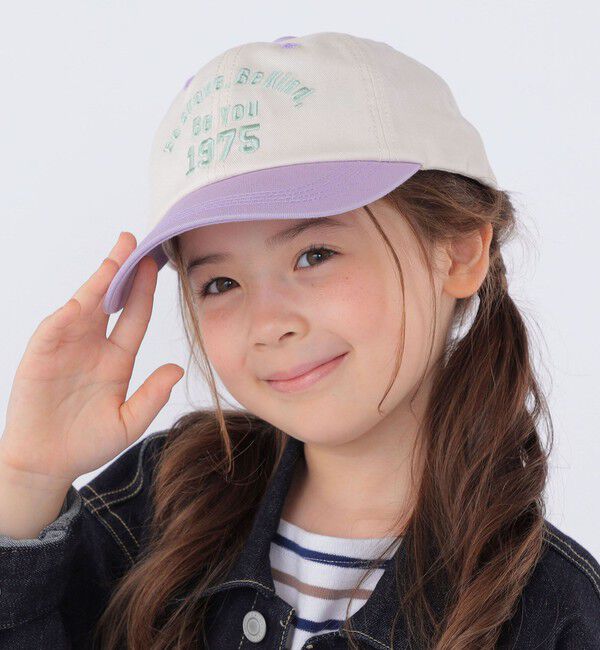 SHIPS KIDS「SHIPS KIDS:刺繍 ツイル ロゴ キャップ」|キャップ・キャスケット|ライラック