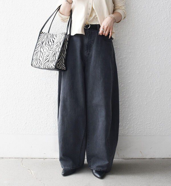 SHIPS any「《予約》SHIPS any:〈洗濯機可能〉バレル デニム パンツ［SHIPS any DENIM］」|デニム|