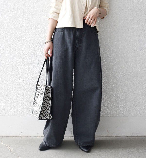 SHIPS any「《予約》SHIPS any:〈洗濯機可能〉バレル デニム パンツ［SHIPS any DENIM］」|デニム|