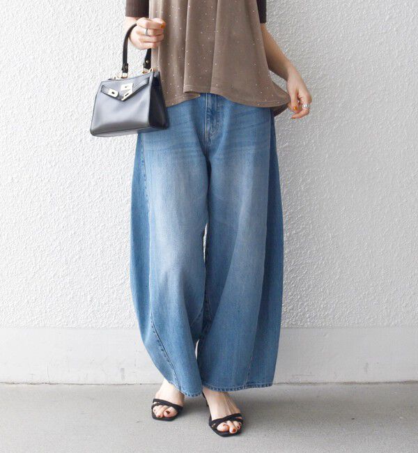 SHIPS any「《予約》SHIPS any:〈洗濯機可能〉バレル デニム パンツ［SHIPS any DENIM］」|デニム|ブルー