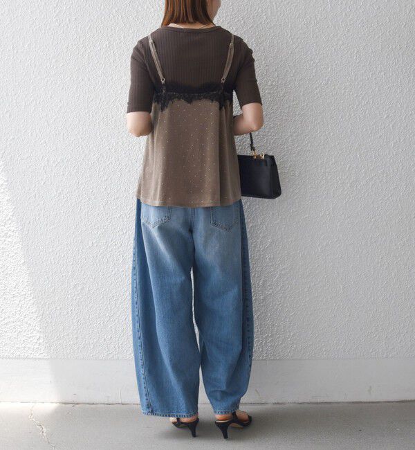 SHIPS any「《予約》SHIPS any:〈洗濯機可能〉バレル デニム パンツ［SHIPS any DENIM］」|デニム|