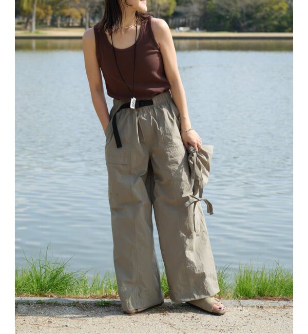 OUTDOOR PRODUCTS Usual Things「≪予約≫追加 撥水ナイロンUTILITYバギーパンツ」|スラックス|