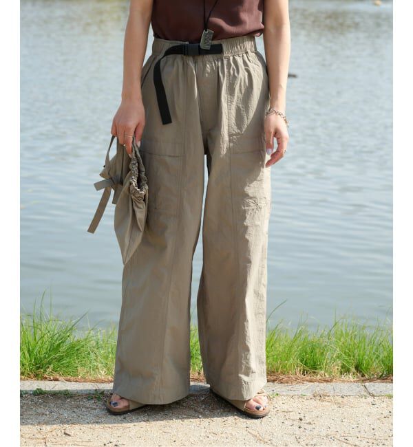 OUTDOOR PRODUCTS Usual Things「≪予約≫追加 撥水ナイロンUTILITYバギーパンツ」|スラックス|