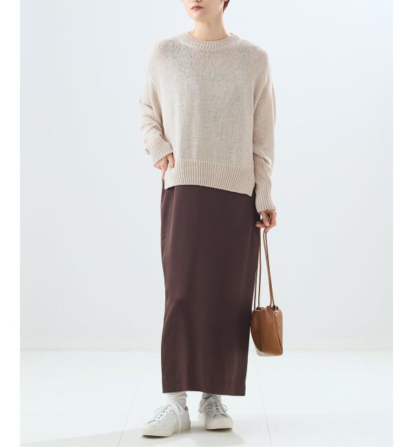 journal standard L'essage「【金子綾さん着用】コットンTAPEワイドプルオーバー」|ニット・セーター|
