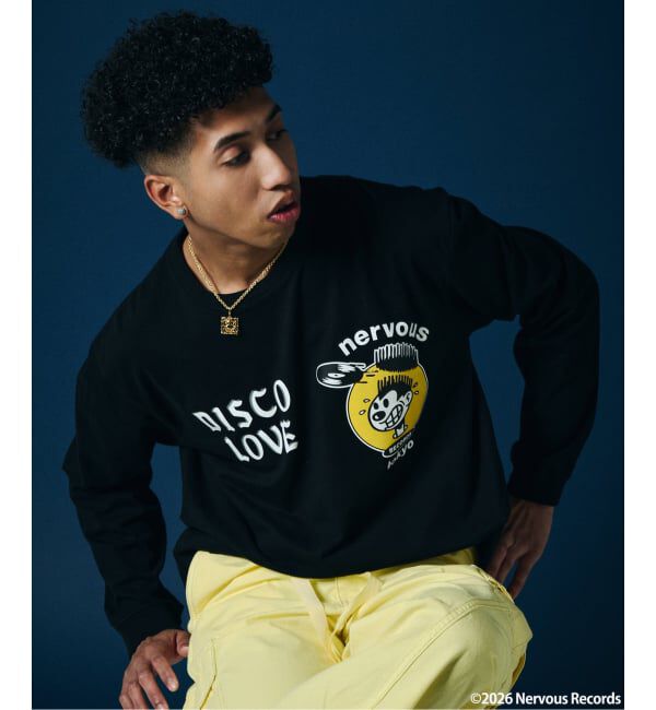 JOURNAL STANDARD「Nervous Records / ナーヴァス・レコーズ &times; A-1 CLOTHING  ロンT」|Tシャツ・カットソー|