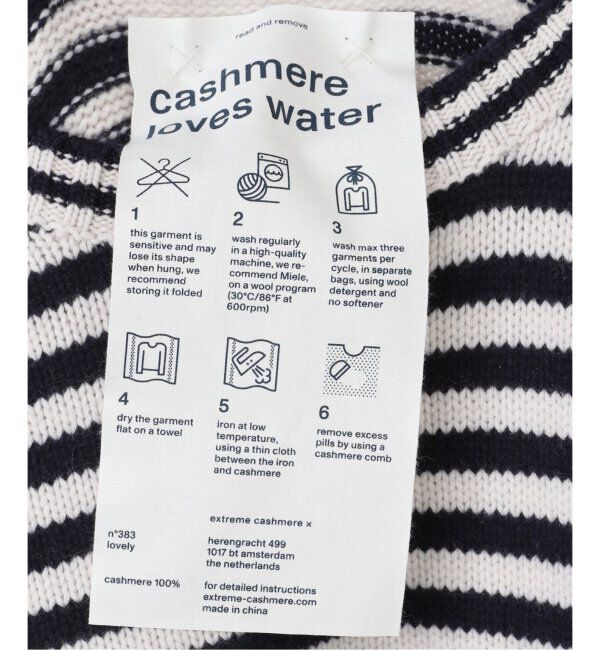 FRAMeWORK「extreme cashmere/エクストリームカシミヤ loveryボーダー」|ニット・セーター|