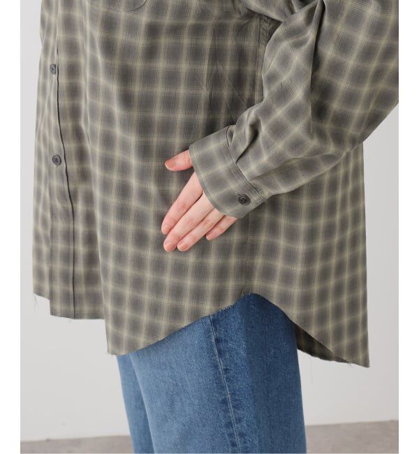 FRAMeWORK「JANE SMITH shadow check work shirt」|シャツ・ブラウス|