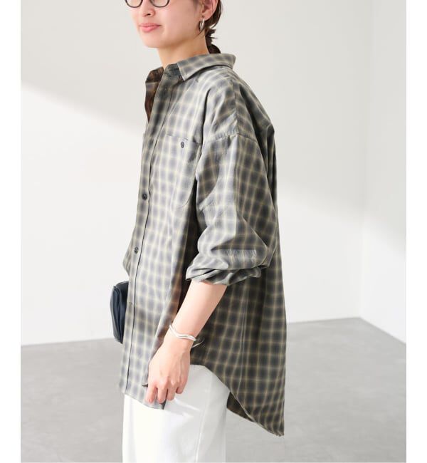 FRAMeWORK「JANE SMITH shadow check work shirt」|シャツ・ブラウス|