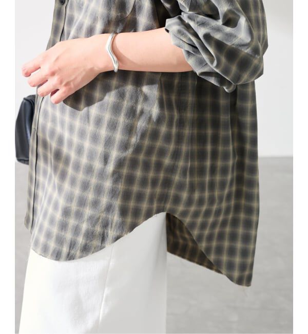 FRAMeWORK「JANE SMITH shadow check work shirt」|シャツ・ブラウス|