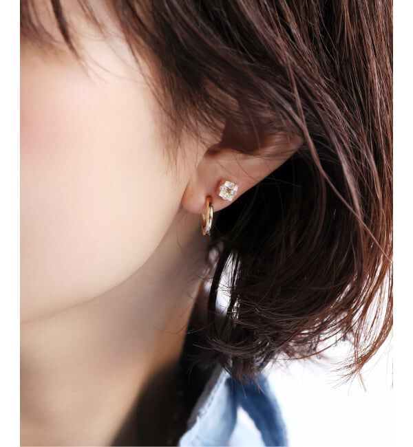 Lilas by Spick&Span「ピアリング K10（両耳）」|イヤリング|