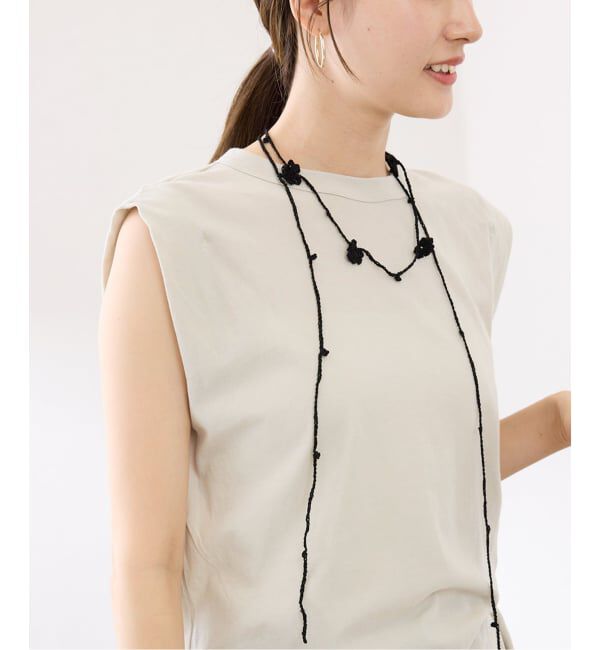 FRAMeWORK「JANE SMITH crochet flower string」|ネックレス|