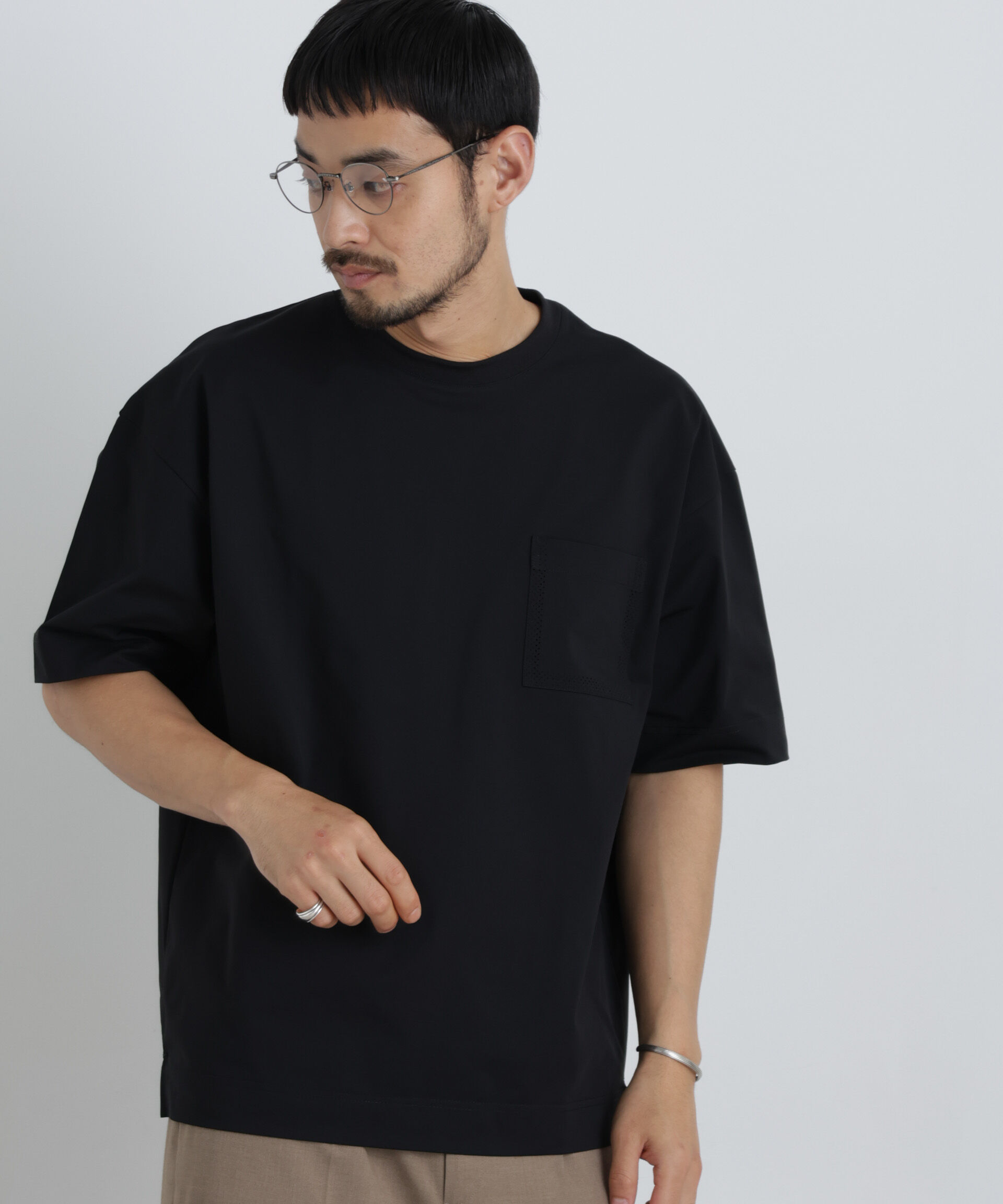 NANO universe「テックポケットTシャツ 半袖」|Tシャツ・カットソー|