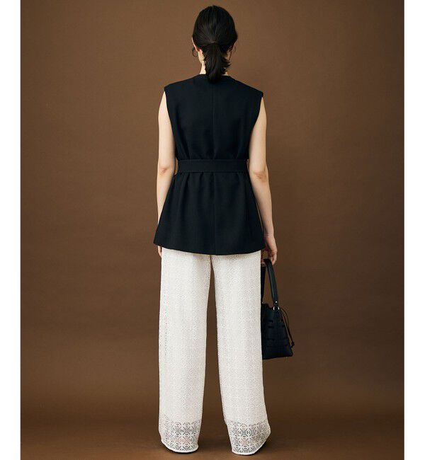 自由区「【カタログ掲載・大人カジュアル】ジオメトリックレース パンツ」|その他|