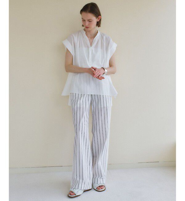 BEIGE,「QUARTZ / 側章コンビ ストライプパンツ」|その他|