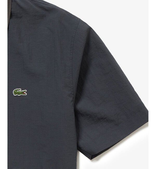 LACOSTE「シアーメッシュジップポロシャツ」|ポロシャツ|