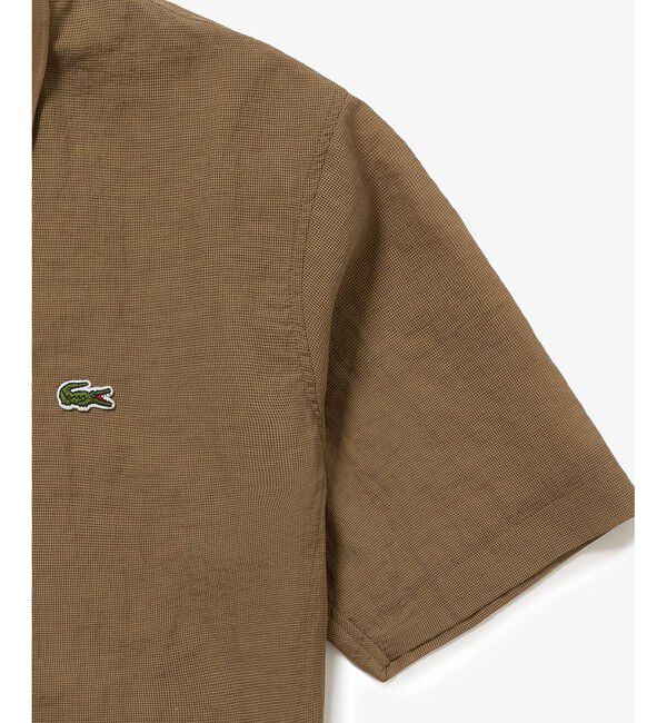 LACOSTE「シアーメッシュジップポロシャツ」|ポロシャツ|