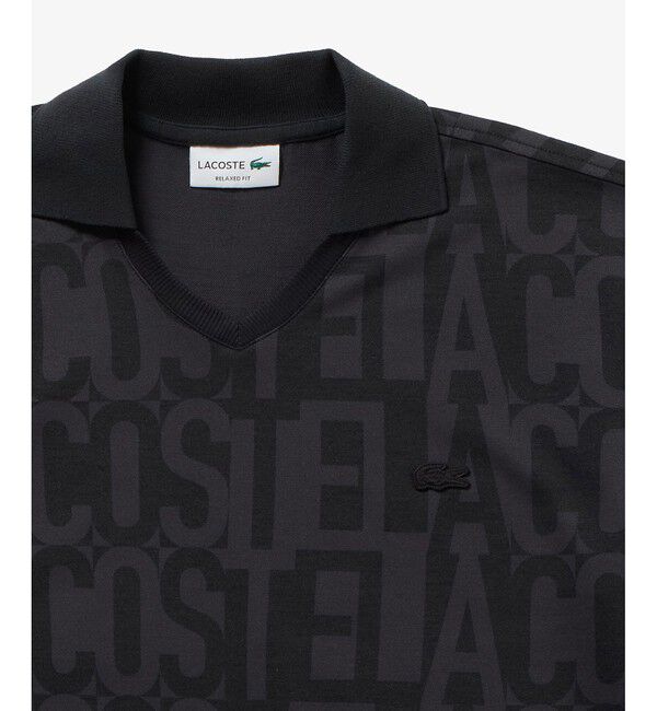 LACOSTE「クールマックスプリントスキッパーネックポロシャツ」|ポロシャツ|