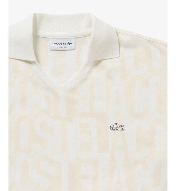 LACOSTE「クールマックスプリントスキッパーネックポロシャツ」|ポロシャツ|