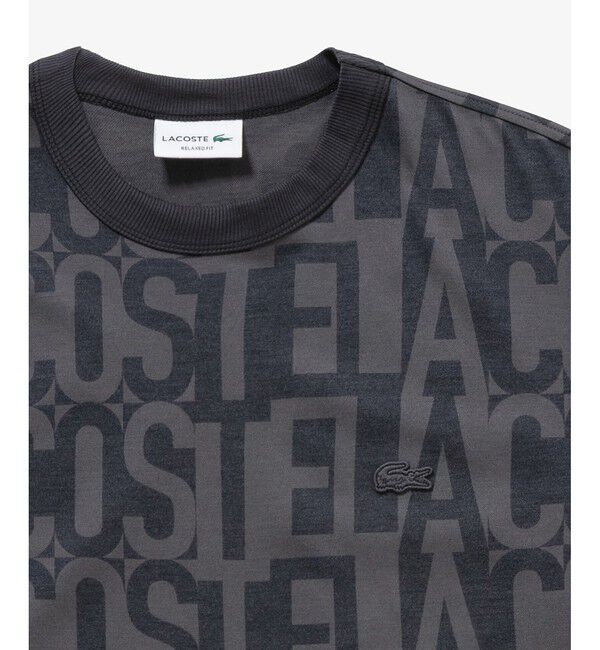 LACOSTE「クールマックスブランドネームロゴ総柄Tシャツ」|Tシャツ・カットソー|