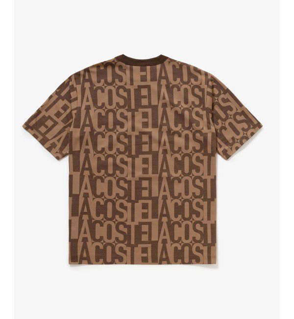 LACOSTE「クールマックスブランドネームロゴ総柄Tシャツ」|Tシャツ・カットソー|