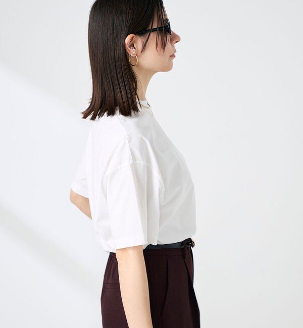 NOLLEY'S sophi「ウォッシャブル72/2超長綿オーバーサイズT」|Tシャツ・カットソー|