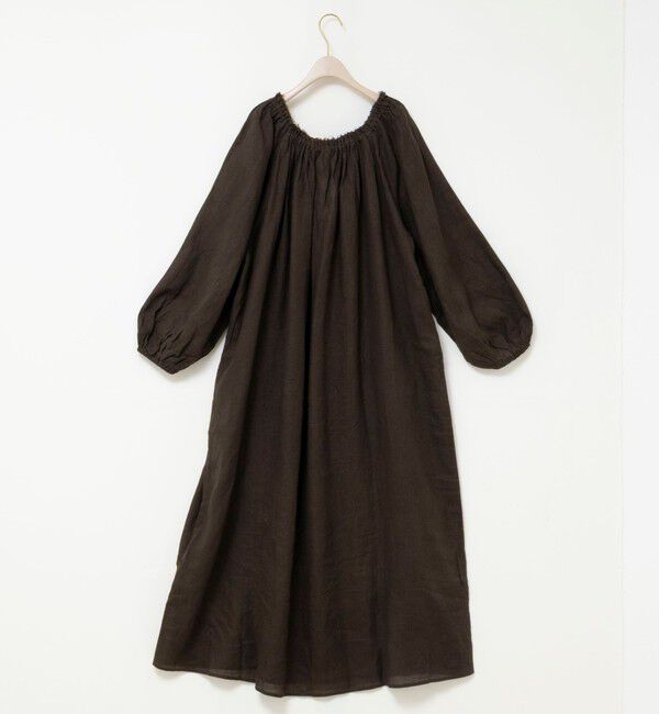 NOLLEY'S sophi「【WALANCE/ワランス】natural dye linen balloon sleeve dress」|ワンピース|