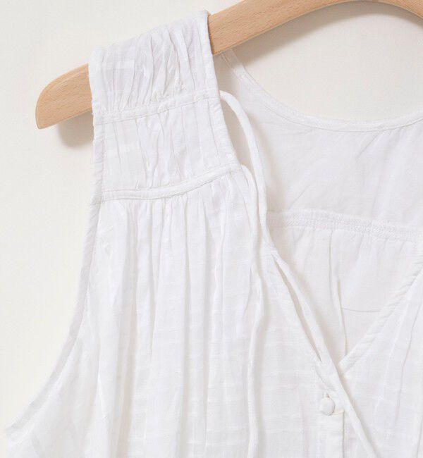 NOLLEY'S「【MARILYN MOON/マリリーンムーン】sheer check 2way gathered blouse」|シャツ・ブラウス|