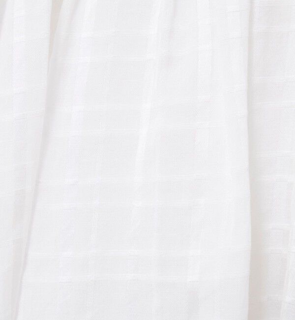NOLLEY'S「【MARILYN MOON/マリリーンムーン】sheer check 2way gathered blouse」|シャツ・ブラウス|