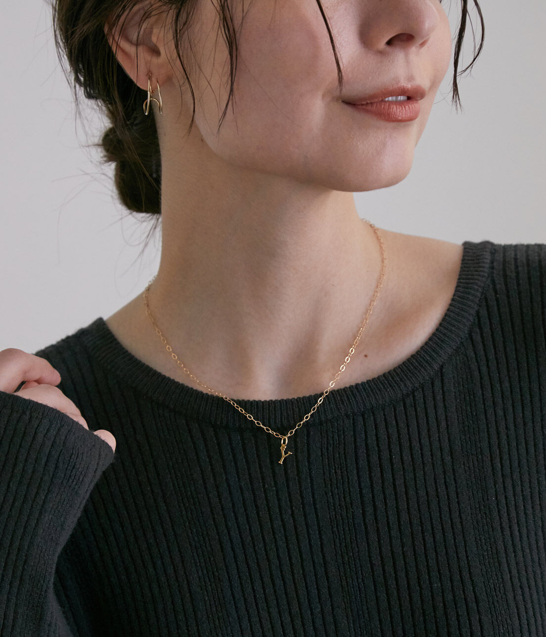 SALON adam et rope'「【SALONオリジナルBOX付き】14KGF平あずきチェーンネックレス」|ネックレス|