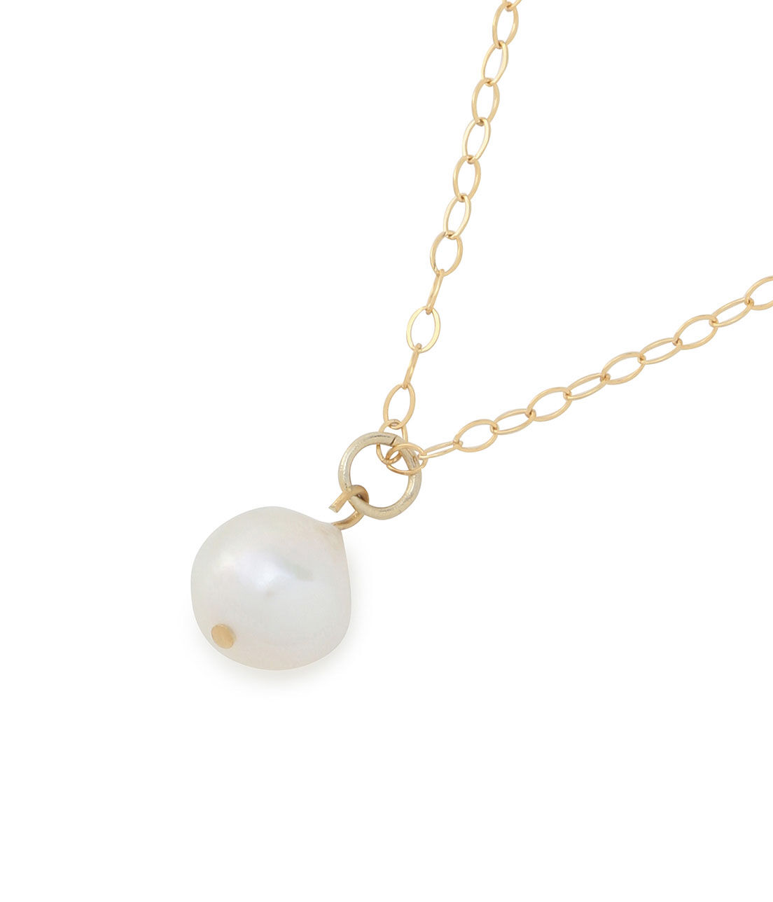 SALON adam et rope'「【SALONオリジナルBOX付き】14KGF平あずきチェーンネックレス」|ネックレス|