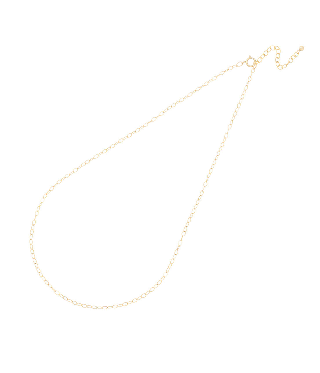 SALON adam et rope'「【SALONオリジナルBOX付き】14KGF平あずきチェーンネックレス」|ネックレス|