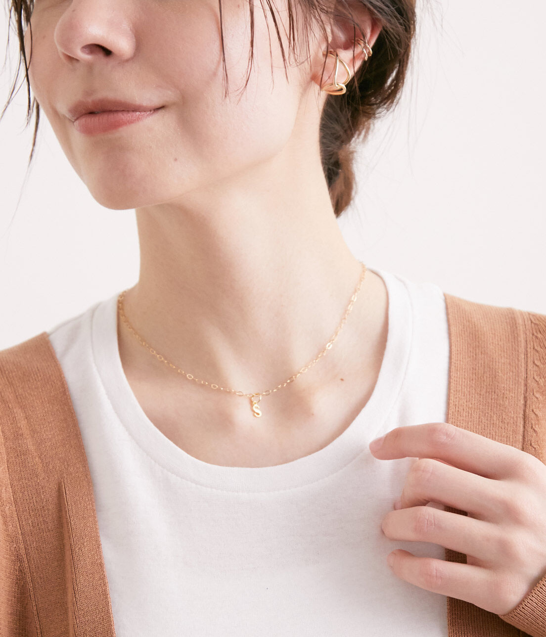 SALON adam et rope'「【SALONオリジナルBOX付き】14KGF平あずきチェーンネックレス」|ネックレス|