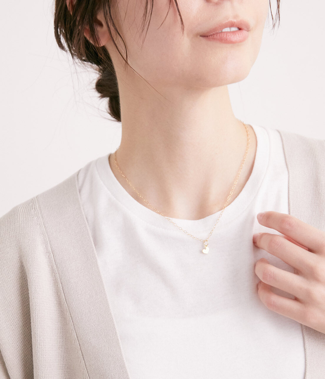 SALON adam et rope'「【SALONオリジナルBOX付き】14KGF平あずきチェーンネックレス」|ネックレス|