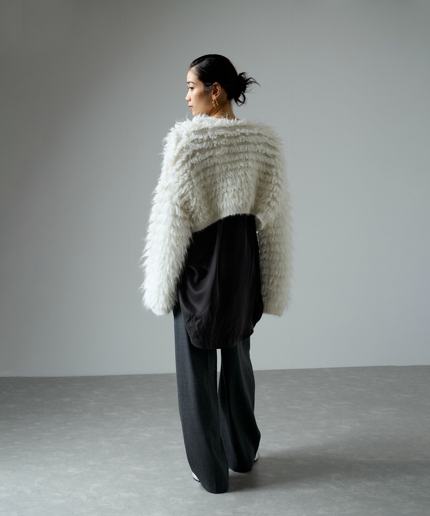 SALON adam et rope'「[24AW]GENTLE SILK ラウンドヘムTブラウスセットアップ対応】」|シャツ・ブラウス|